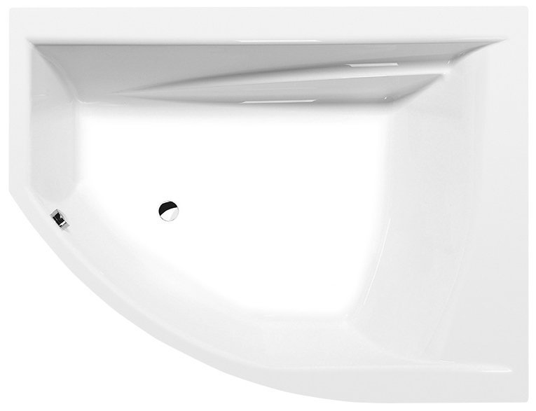 TANDEM R asymetrická vana 170x130x50cm, bílá